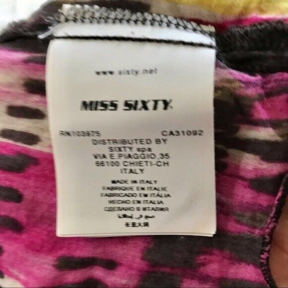 Vintage Miss Sixty Bohemian Tiered Maxi Skirt 28" Small Cottagecore Gypsy Hippie - Picture 11 of 16